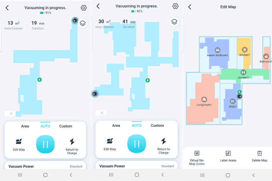 Die Karte Deiner Wohnung wird bei der ersten Reinigungsfahrt des Yeedi Vac 2 Pro angelegt